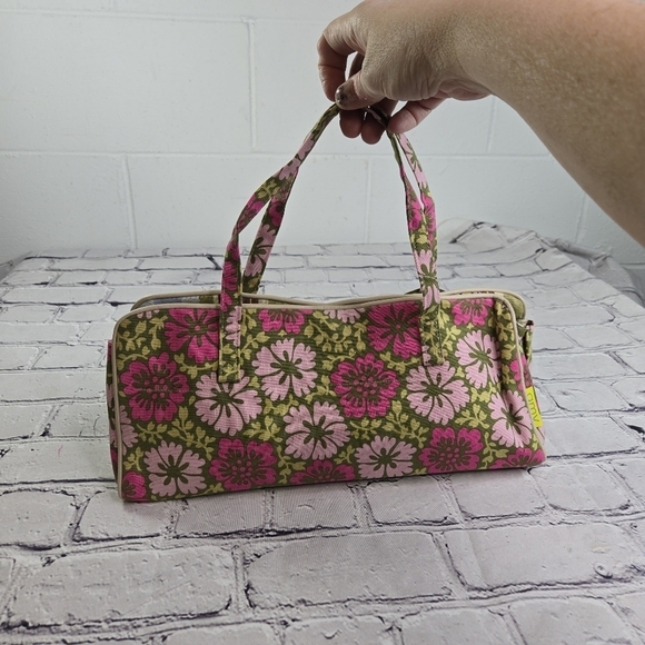Amy Butler fabric floral barrel small purse new - Picture 7 of 8